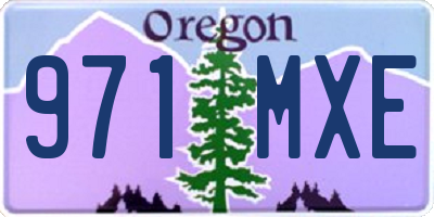 OR license plate 971MXE