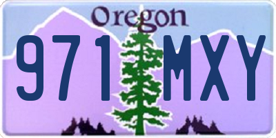 OR license plate 971MXY