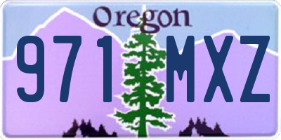 OR license plate 971MXZ