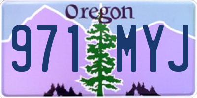 OR license plate 971MYJ