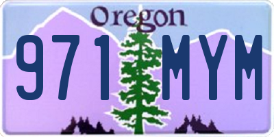 OR license plate 971MYM