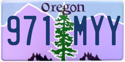 OR license plate 971MYY