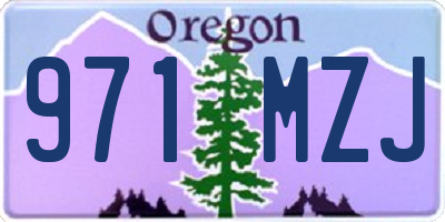 OR license plate 971MZJ