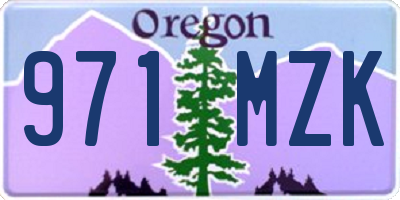 OR license plate 971MZK