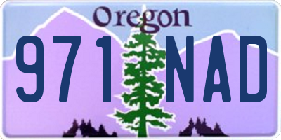 OR license plate 971NAD