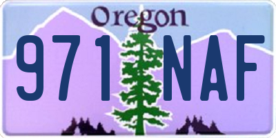 OR license plate 971NAF
