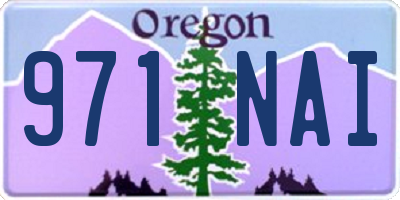 OR license plate 971NAI