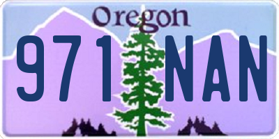 OR license plate 971NAN