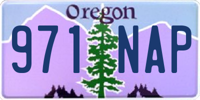 OR license plate 971NAP