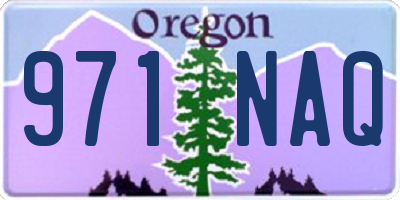 OR license plate 971NAQ