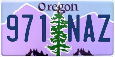 OR license plate 971NAZ
