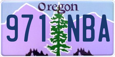 OR license plate 971NBA