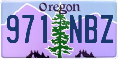 OR license plate 971NBZ