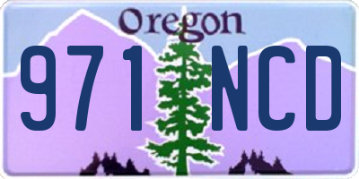 OR license plate 971NCD