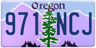 OR license plate 971NCJ