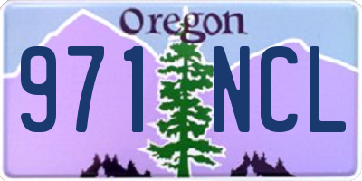 OR license plate 971NCL