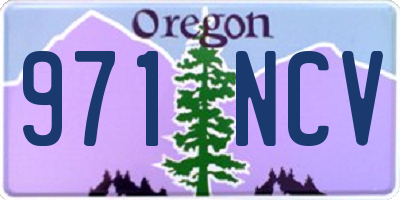 OR license plate 971NCV