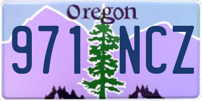 OR license plate 971NCZ