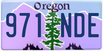 OR license plate 971NDE