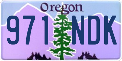 OR license plate 971NDK