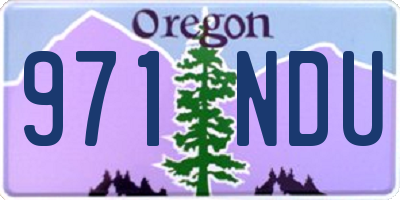 OR license plate 971NDU