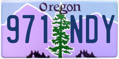 OR license plate 971NDY