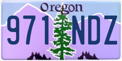 OR license plate 971NDZ