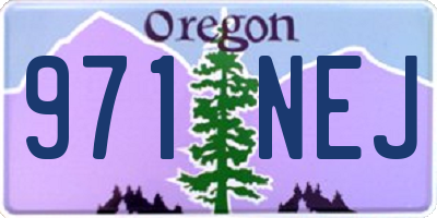OR license plate 971NEJ