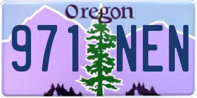 OR license plate 971NEN