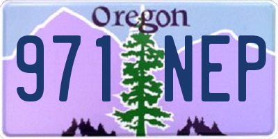 OR license plate 971NEP