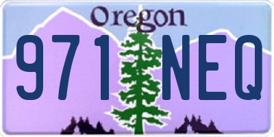 OR license plate 971NEQ