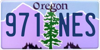 OR license plate 971NES