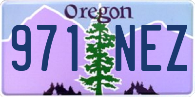 OR license plate 971NEZ