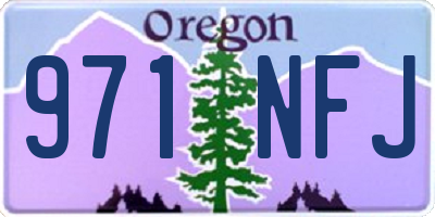 OR license plate 971NFJ