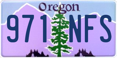 OR license plate 971NFS