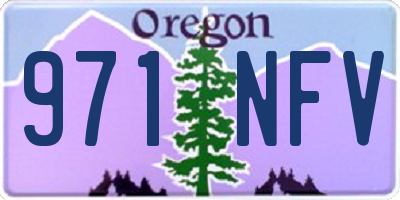 OR license plate 971NFV
