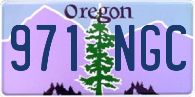 OR license plate 971NGC
