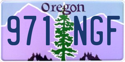 OR license plate 971NGF