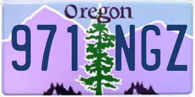 OR license plate 971NGZ