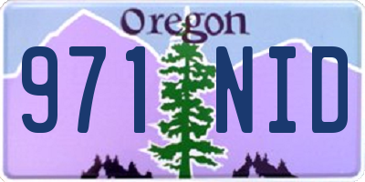 OR license plate 971NID