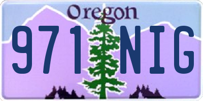 OR license plate 971NIG