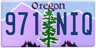 OR license plate 971NIQ