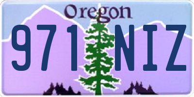 OR license plate 971NIZ