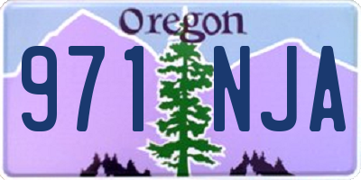 OR license plate 971NJA