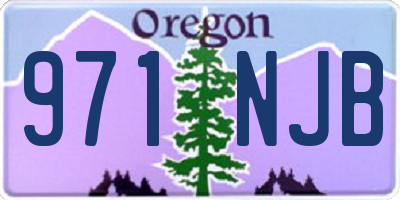 OR license plate 971NJB
