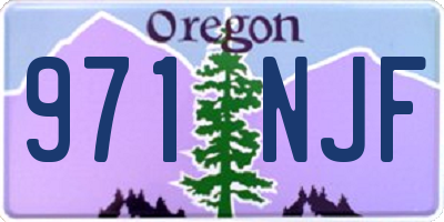 OR license plate 971NJF