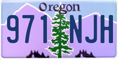 OR license plate 971NJH