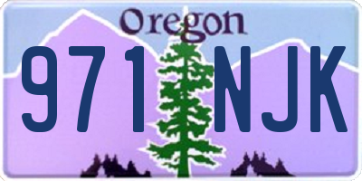 OR license plate 971NJK