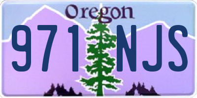 OR license plate 971NJS