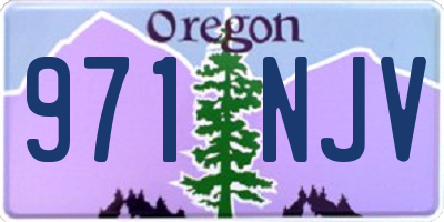 OR license plate 971NJV